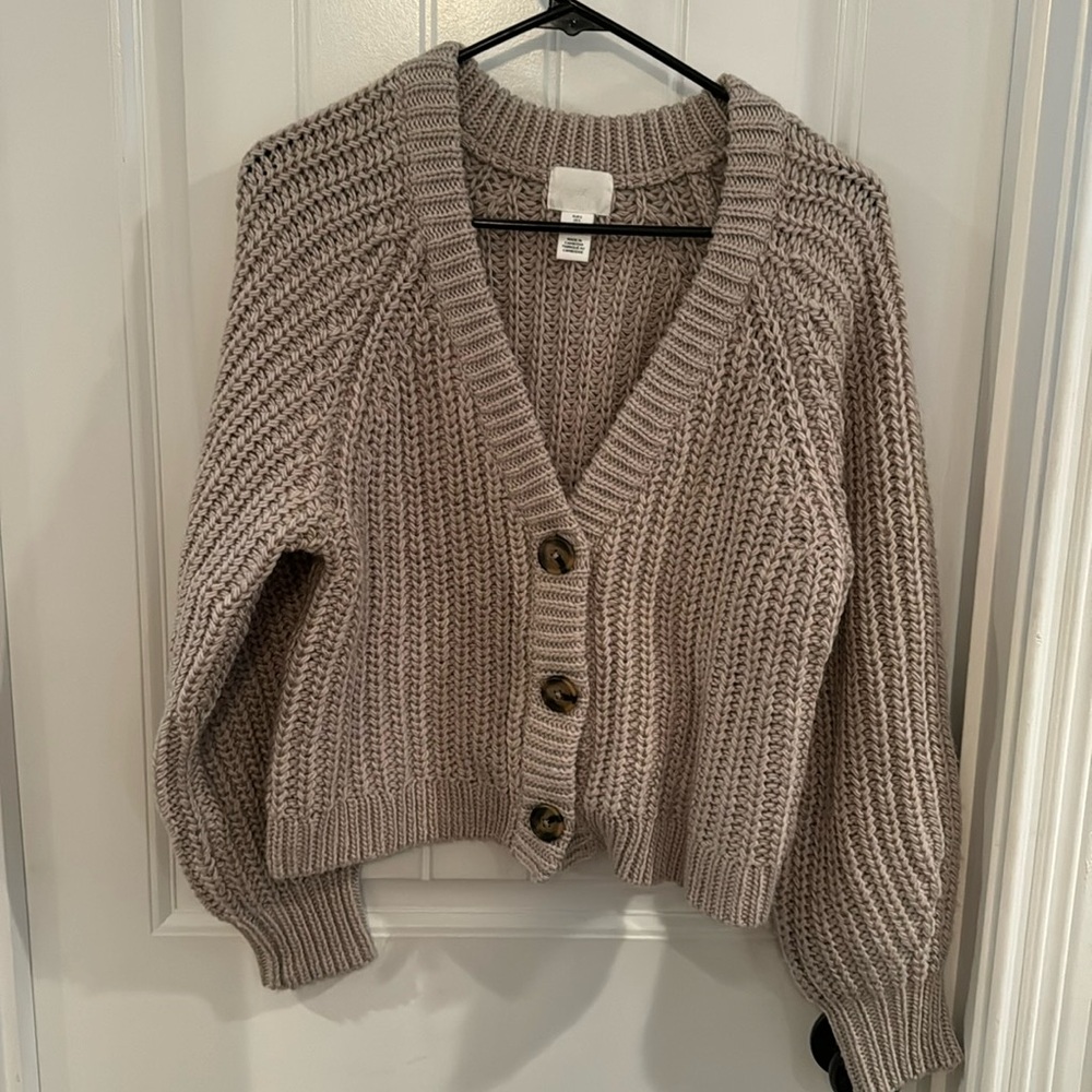 H&M thick knit cardigan